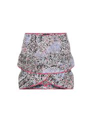 Fanulia floral cotton-blend miniskirt