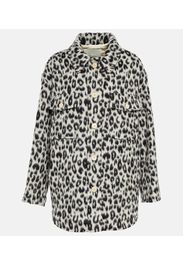 Odelino leopard-print virgin wool jacket