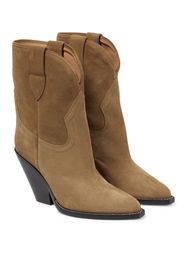 Leyane suede mid-calf cowboy boots