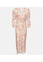 Albini printed silk-blend midi dress