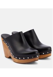 Tsuko leather clogs