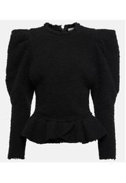 BouclÃ© peplum top