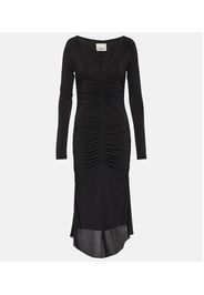 Laly ruched jersey midi dress