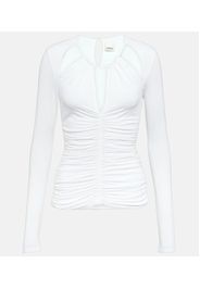 Levona cutout ruched jersey top