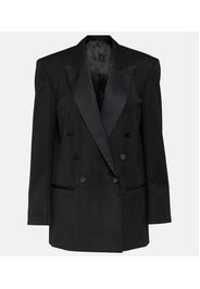 Peagan satin-trimmed wool tuxedo jacket