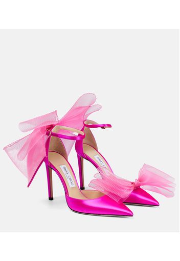 Averly 100 bow-trimmed pumps