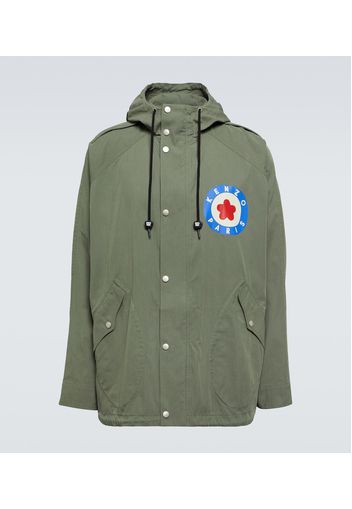 Boke flower cotton-blend parka