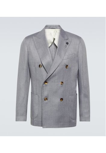 Cashmere and silk-blend blazer