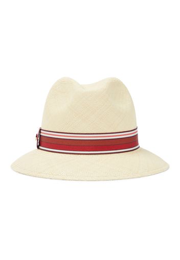 The Suitcase Stripe Ingrid straw panama hat