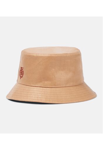 Logo linen bucket hat