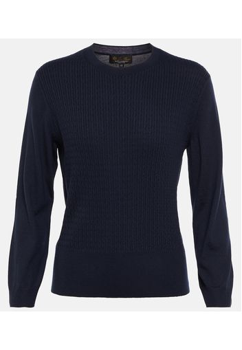 Castle Crag cashmere cable-knit sweater