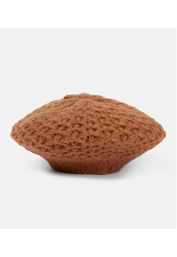 Cashmere and silk knit beanie