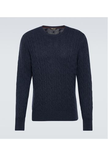 Cable-knit cashmere sweater