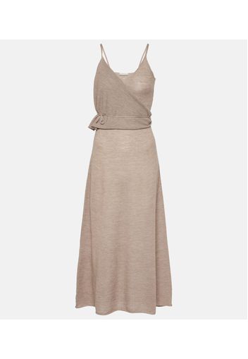 Cashmere wrap dress