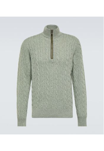 Treccia cable-knit cashmere sweater