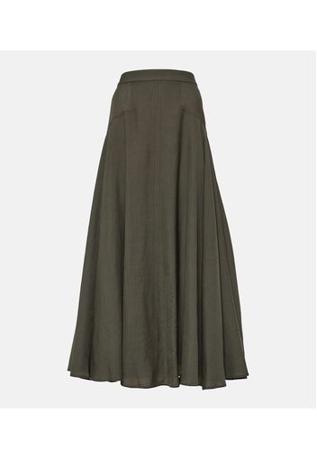 Flavia wool maxi skirt