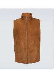 Marlin reversible suede vest