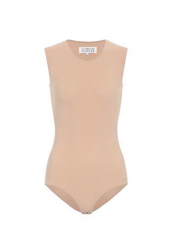 Sleeveless stretch-jersey bodysuit