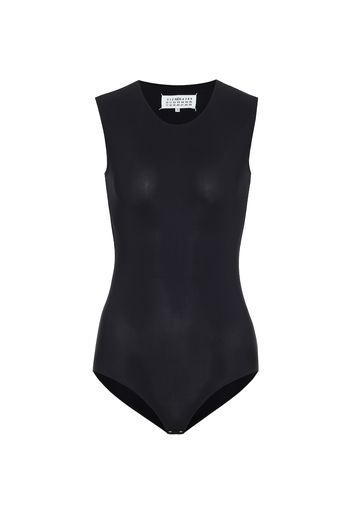 Sleeveless stretch-jersey bodysuit