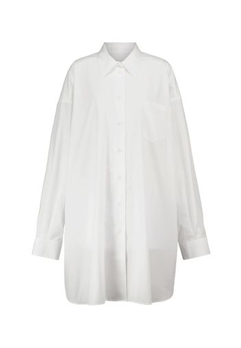 Oversized cotton shirt dress