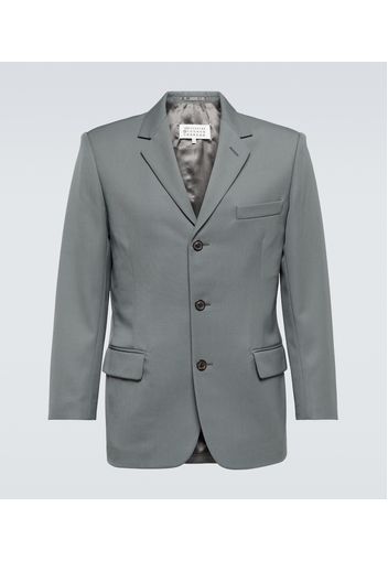 Single-breasted wool blazer