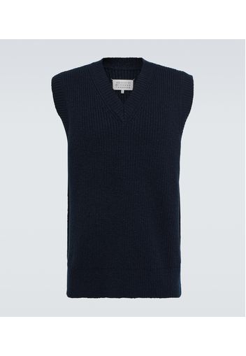 Donegal wool and cashmere tabard vest