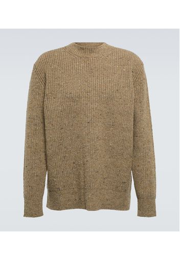 Wool and cashmere-blend knit top