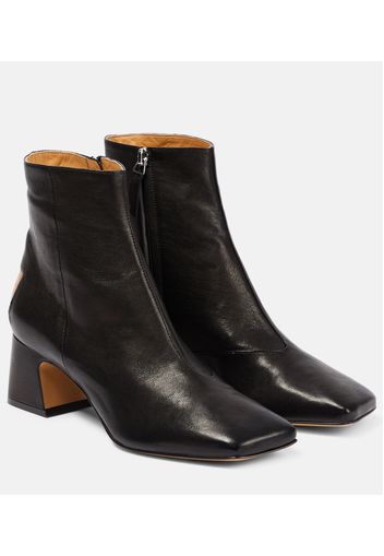 Four-Stitch leather ankle boots