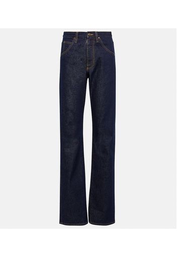 High-rise straight jeans