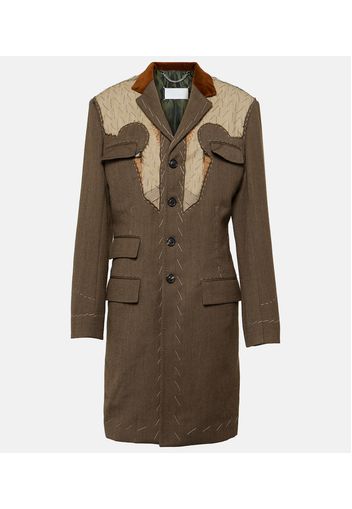 Single-breasted wool coat