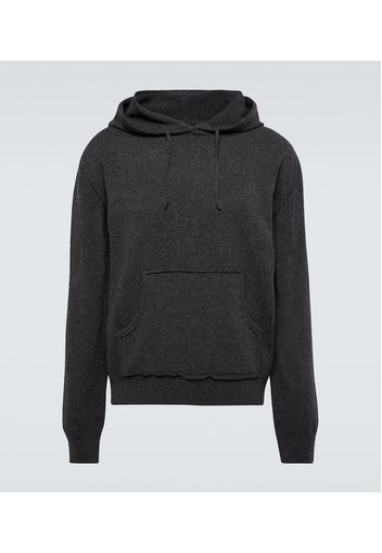 Wool and cashmere hoodie