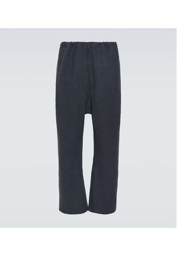 Cotton straight pants