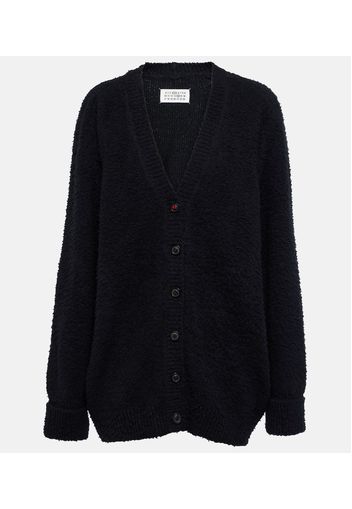 Oversized cotton-blend cardigan