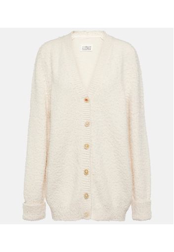 Oversized cotton-blend cardigan