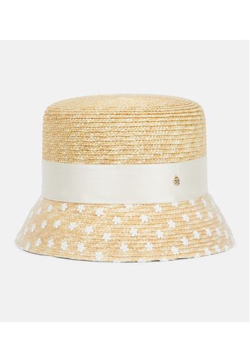 Mini Kendall straw boater hat