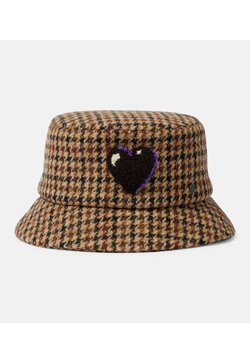 Axel checked wool bucket hat