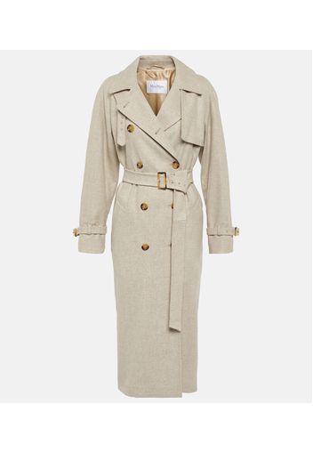 Murena alpaca, cashmere, and camel trench coat