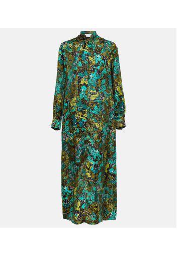 Calate printed silk maxi dress