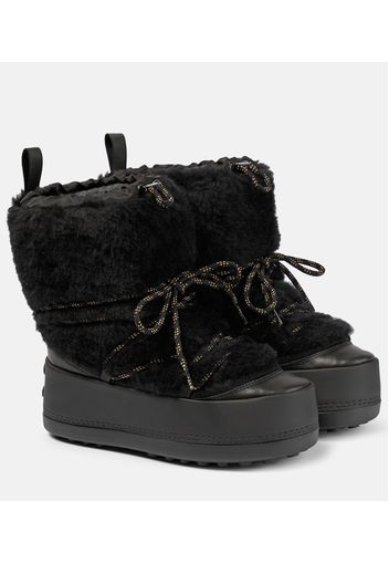 Teddy shearling ankle boots