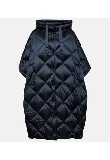 Treca quilted canvas down cape