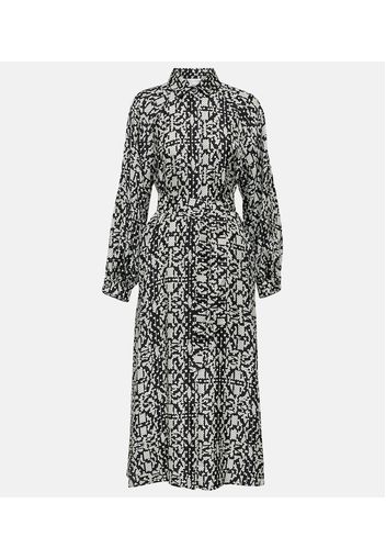 Alpe printed silk midi dress