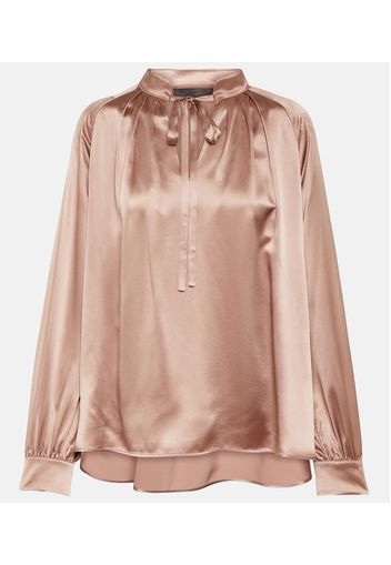 Tamigi silk satin blouse