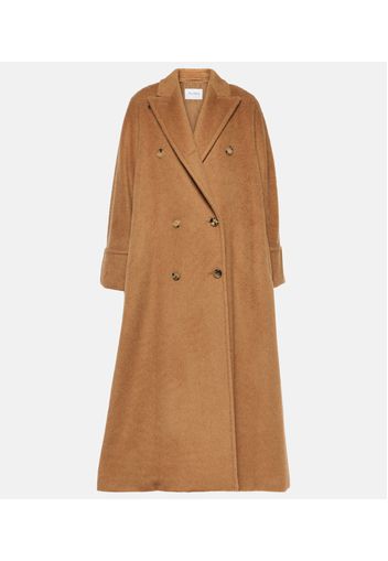 Caronte oversized camel wool coat