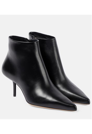 Leather ankle boots