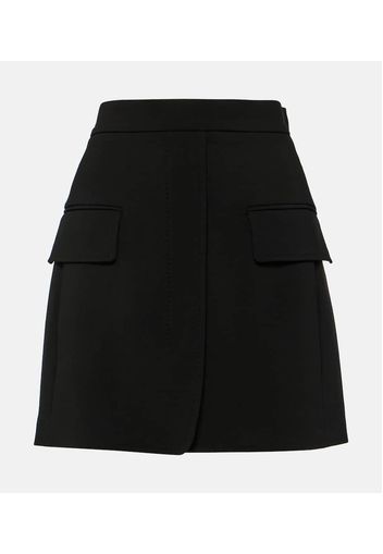 Wool-blend miniskirt