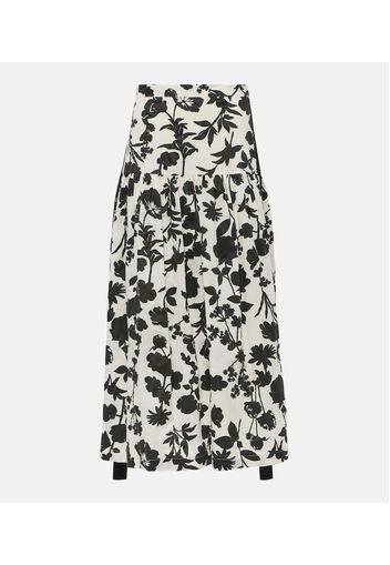 Udente floral cotton maxi skirt