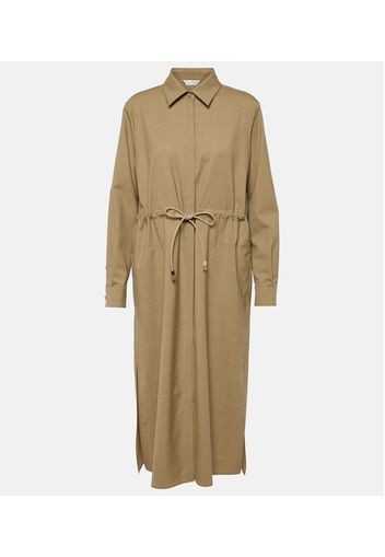 Monia virgin wool shirt dress