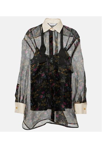 Marocco floral organza shirt