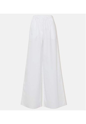 Navigli high-rise cotton wide-leg pants