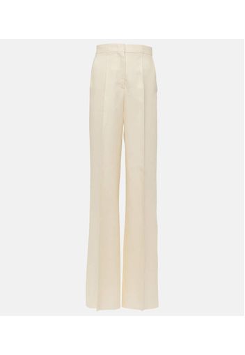 Hangar linen twill wide-leg pants